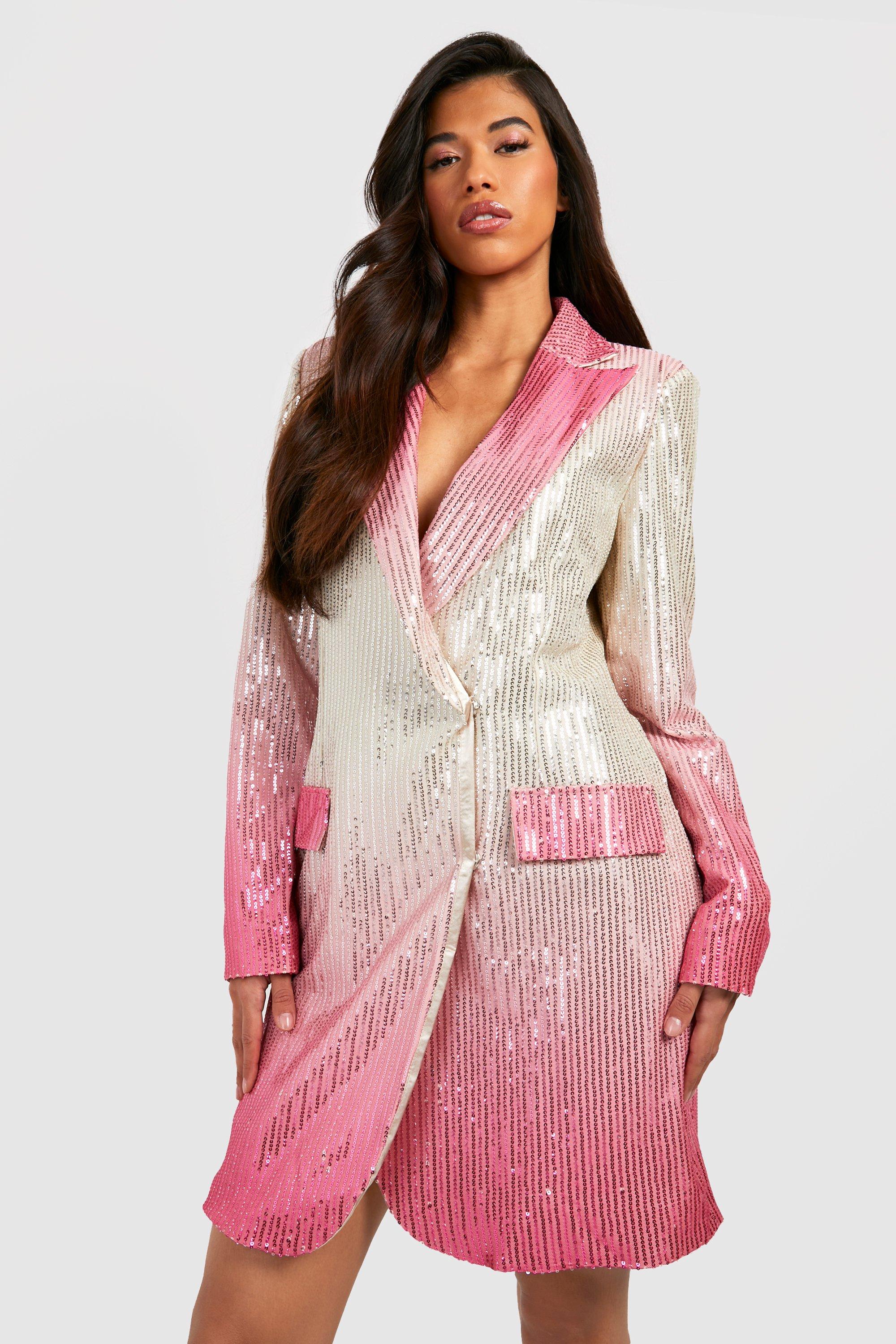 Missguided sequin clearance blazer dress